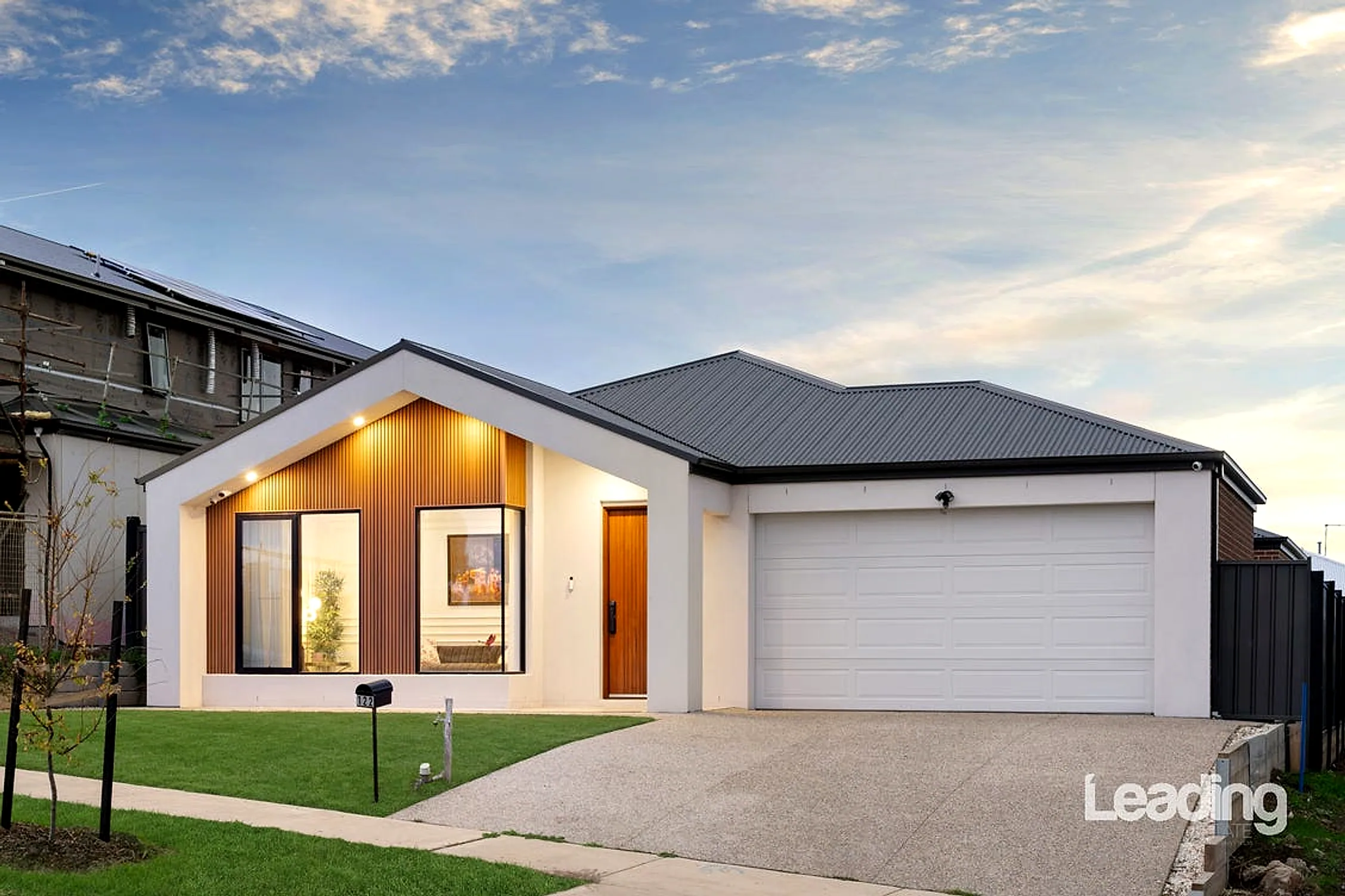 Front façade of 122 Elizabeth Drive, Sunbury — wide frontage, long driveway and oversized double garage